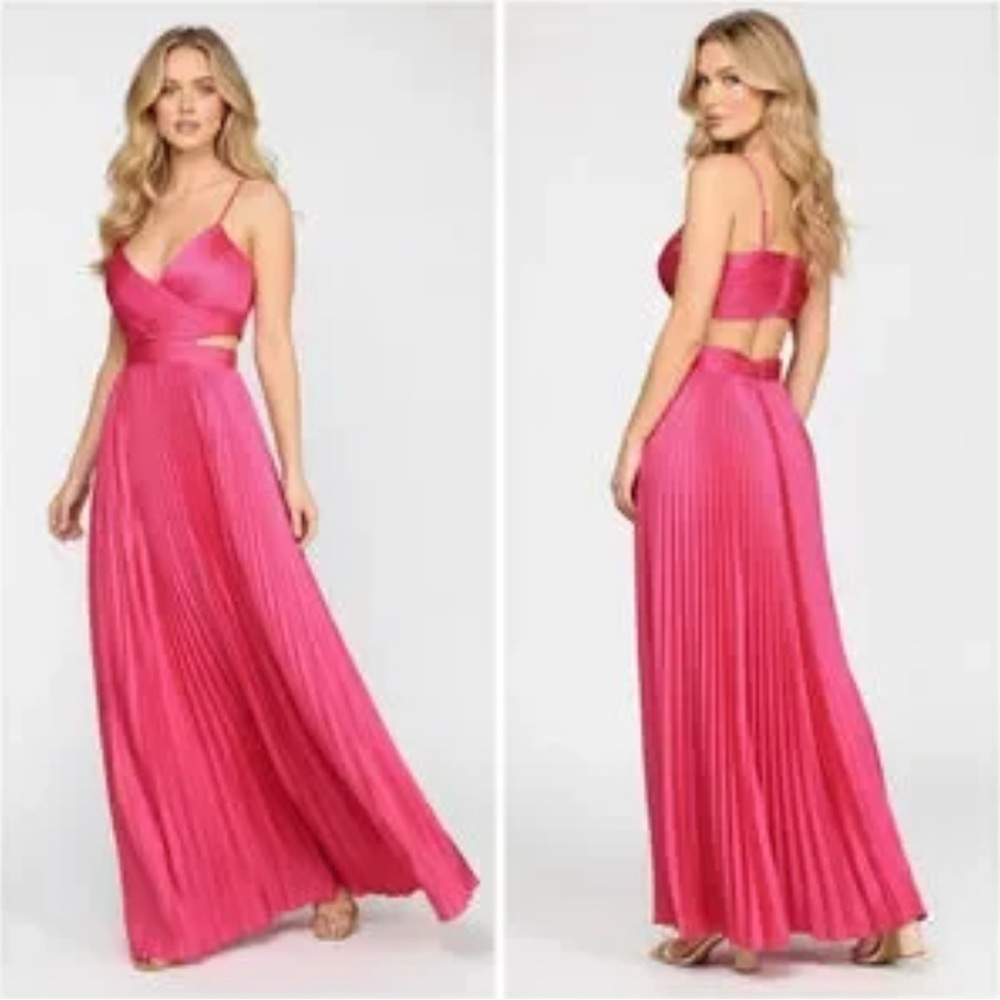 Lulu's Pink Maxi Dress